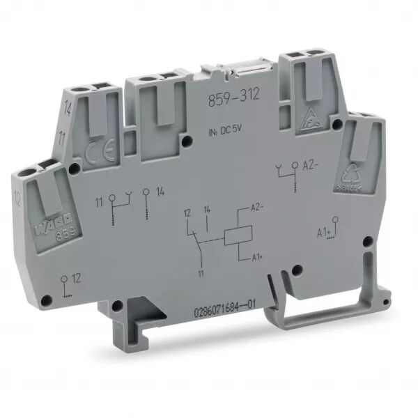 Borne avec relais miniature 1 RT, 24 Vdc859-314