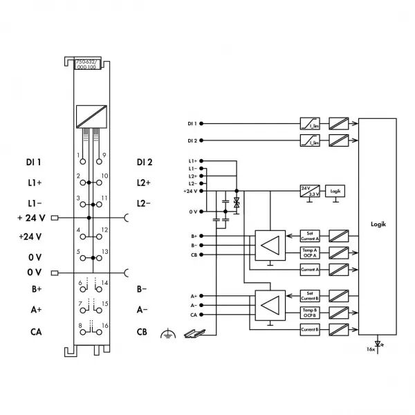 Borne contr�leur de vanne proportionnelle750-632/000-100