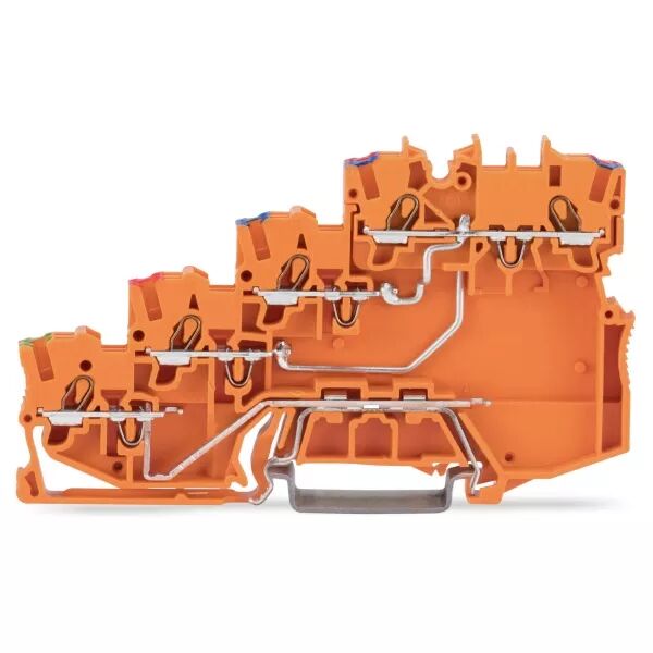 Borne d\'alimentation pour capteurs 4 conducteurs - PE racc Rail (2000-5477)