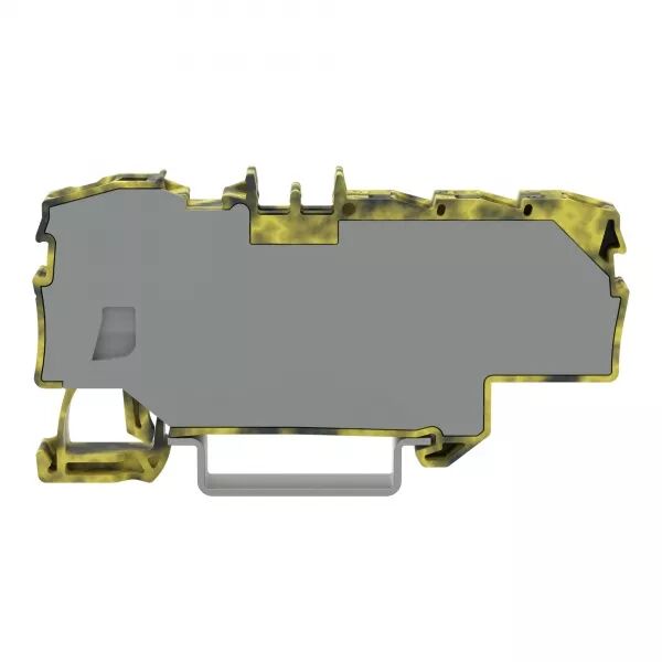 BORNE DE DISTRIBUTION AVEC OUVERTURE DE MANIP 1X6 MM�  6X1,5 MM� GRIS JAUNE