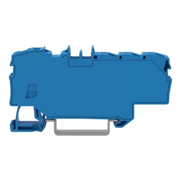 BORNE DE DISTRIBUTION AVEC OUVERTURE DE MANIPULATION 1X6 MM�  6X1,5 MM� BLEUE