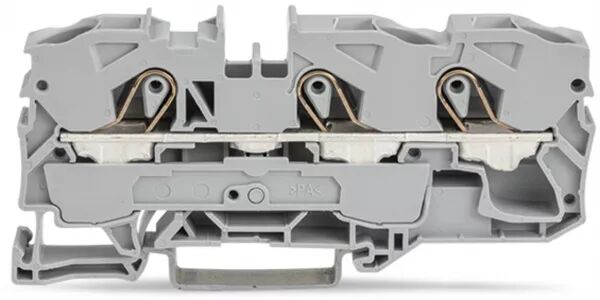 BORNE DE PASSAGE POUR 3 CONDUCTEURS 10MM�, GRIS CLAIR