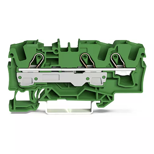 Borne de passage pour 3 conducteurs 6mm�, vert (2006-1301/000-001)