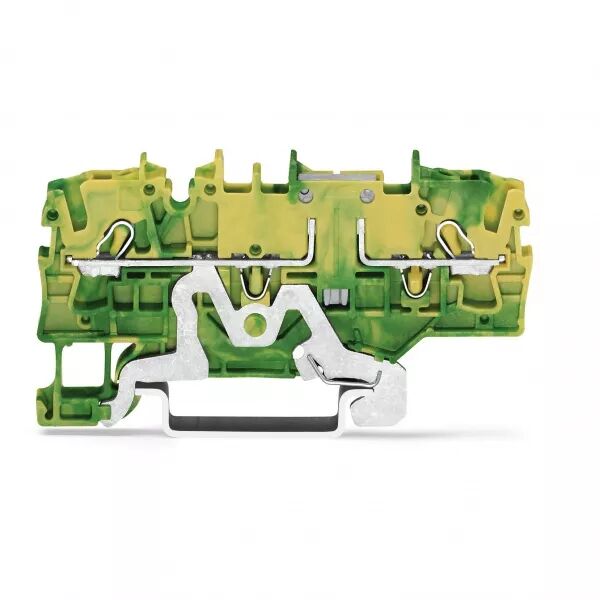 Borne de protection pour 2 conducteu 2,5mm�, vert-jaune (2002-1907)