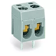 Borne de raccordement modulaires avec protection 1 p�le pas 10 mm / Gris (237-112)