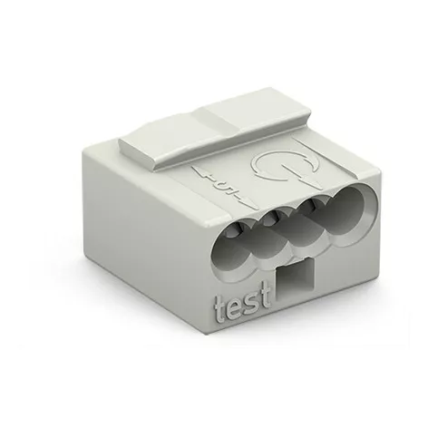 Borne micro pour bo�te de d�rivation 4C / Gris clair (243-304)