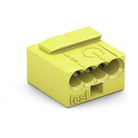 Borne micro pour bo�te de d�rivation 4C / Jaune (243-504)