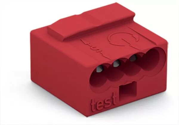 BORNE MICRO POUR BO�TE DE D�RIVATION 4C / ROUGE