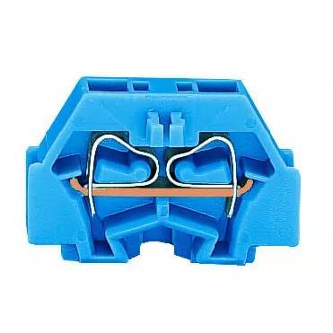 Borne modulaire 2C / 1,5 mm� / Bleu / Bride de fixation (260-304)