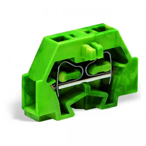 Borne modulaire 2C / 1,5 mm� / Vert-Jaune / Bride de fixation (260-307)