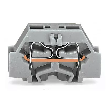Borne modulaire 2C / 2,5 mm� / Orange / Pied de fixation (261-316)