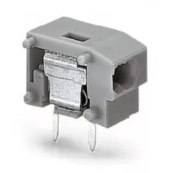 Borne modulaire pour circuits imprimes 2 conducteurs sans poussoir 1 pole pas 7, (235-723)