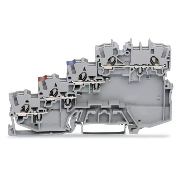 Borne pour capteurs, 4 conducteurs - PE isol� Rail (2000-5410)