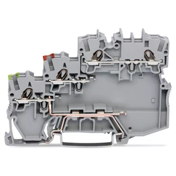 Borne pour capteurs NPN, 3 conducteurs - PE racc Rail (2000-5317/101-000)