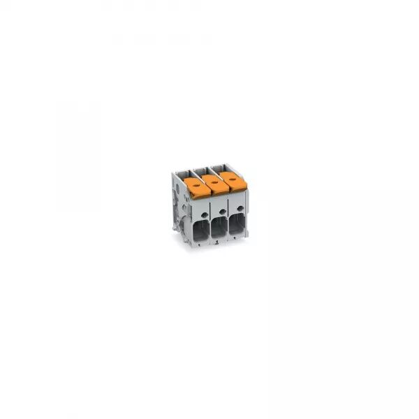 BORNE POUR CI  LEVIER 6MM� PAS7.5MM 2 P�LES, GRIS