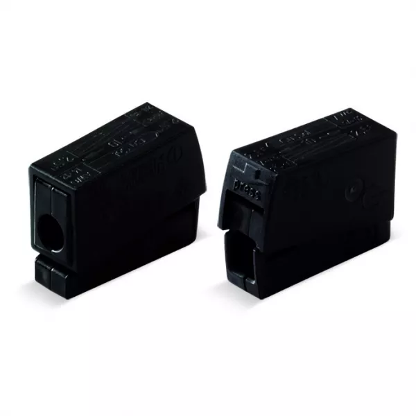 Borne pour luminaires 2,5 mm� / 120�C / Noir (224-104)