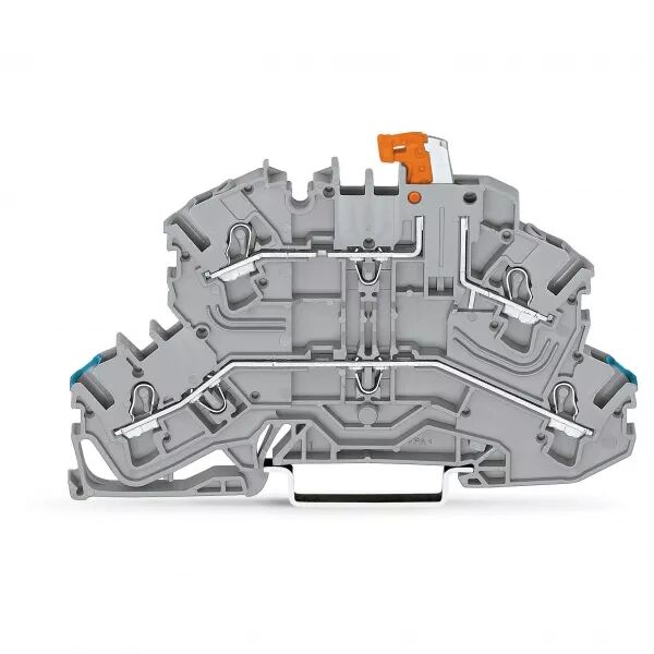 Borne sectionnable � 2 �tages avec sectionneur pivotant, gris (2002-2672)