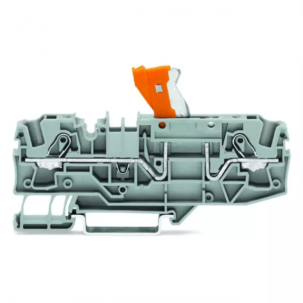 Borne sectionnable pour 2 conducteur avec sectionneur pivotant avec ouverture de (2006-1675)