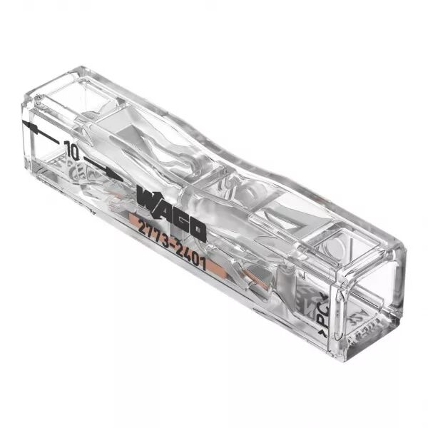 Borne WAGO 2773 Inline 2x4mm� rigide & semi-rigide (2773-2401)