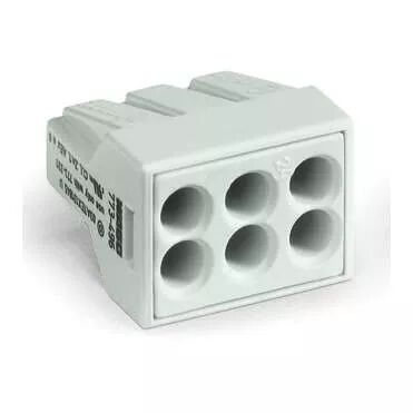 Bornes rigide Ex 6 cond. 2,5mm� gris clair773-496
