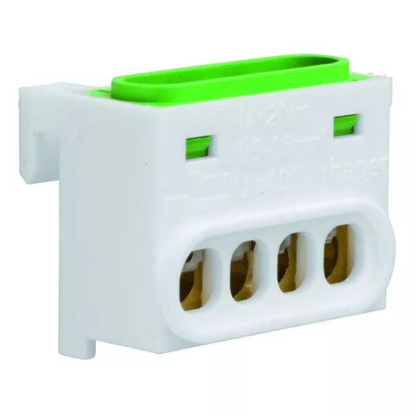 Bornier terre, 4 raccordements, IP2X (GZ04E)
