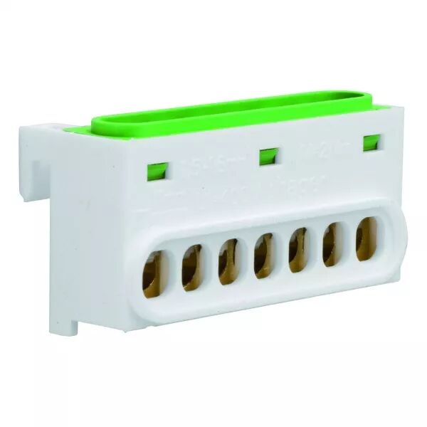 Bornier terre,7 raccordements,IP2X (GZ07E)