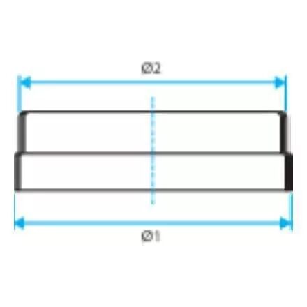 BOUCHON M�LE EN ACIER GALVANIS� - DIAM�TRE 80 MM