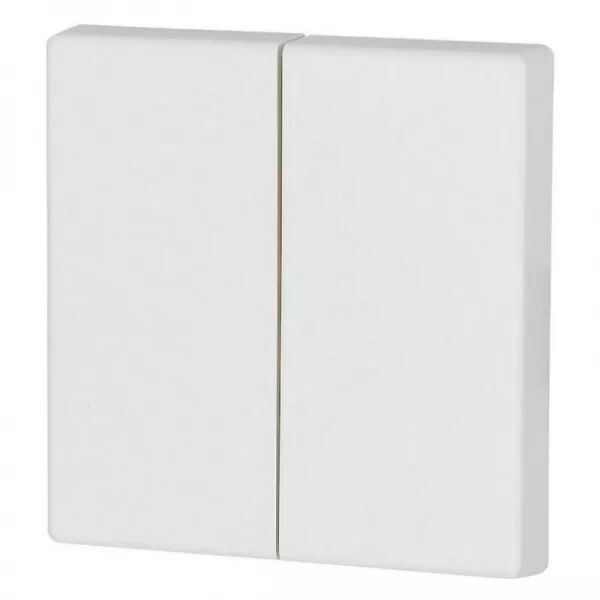 Bouton � bascule, double, blanc (126046)