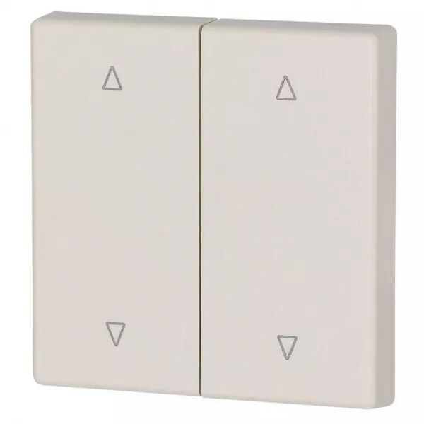 Bouton � bascule, double, cr�me, fl�ches (147618)