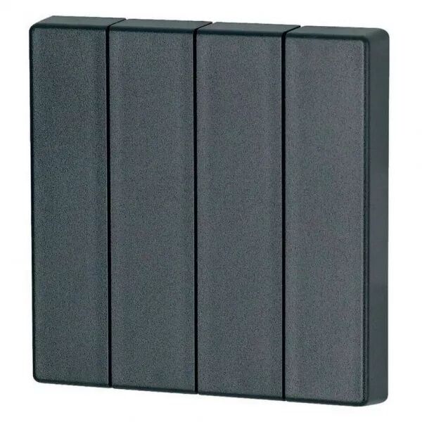 Bouton � bascule, quadruple, anthracite (126053)