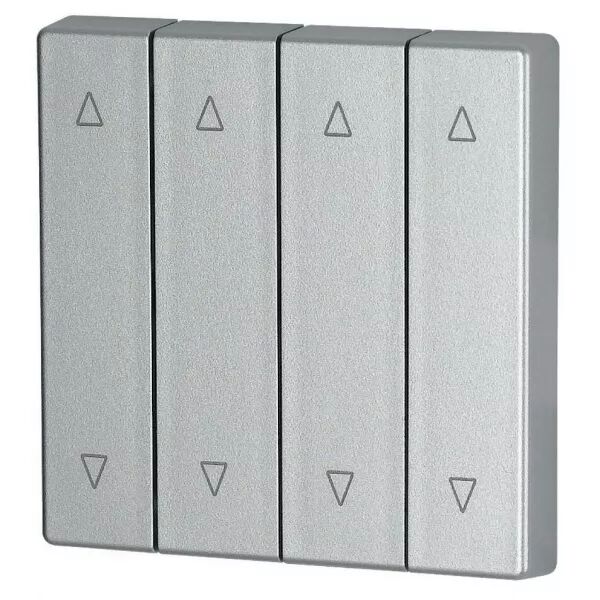 Bouton � bascule, quadruple, couleur argent, fl�ches (147623)