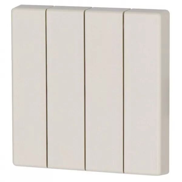 Bouton � bascule, quadruple, cr�me (126051)