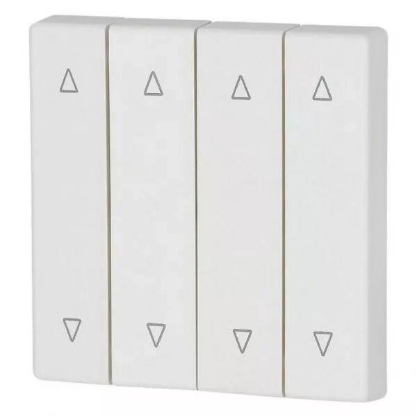 Bouton � bascule, quadruple, fl�ches, blanc brillant (173005)