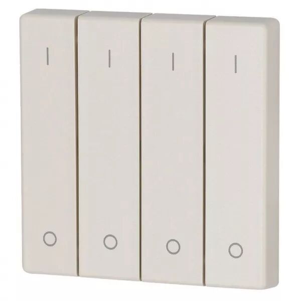 Bouton � bascule, quadruple, I/0, cr�me (147598)