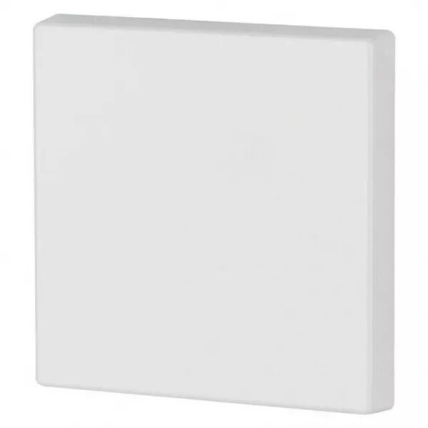 Bouton � bascule, simple, blanc brillant (172985)