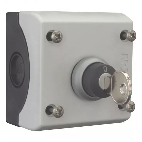 BOUTON � CL�, 1F+1O, 2 POSITIONS, MONTAGE EN SAILLIE