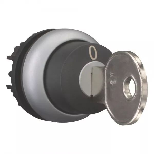 BOUTON � CL�, 2 POSITIONS, � RAPPEL, SERRURE SELON INDICATIONS