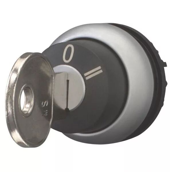 Bouton � cl�, 3 positions, � accrochage, serrure selon indications (216903)