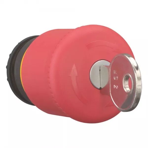 BOUTON D\'ARR�T D\'URGENCE, D=38MM, D�VERROUILL� PAR CL�, MS1