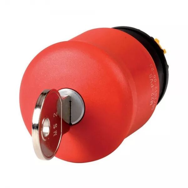 BOUTON D\'ARR�T D\'URGENCE, D=38MM, D�VERROUILL� PAR CL�, MS2