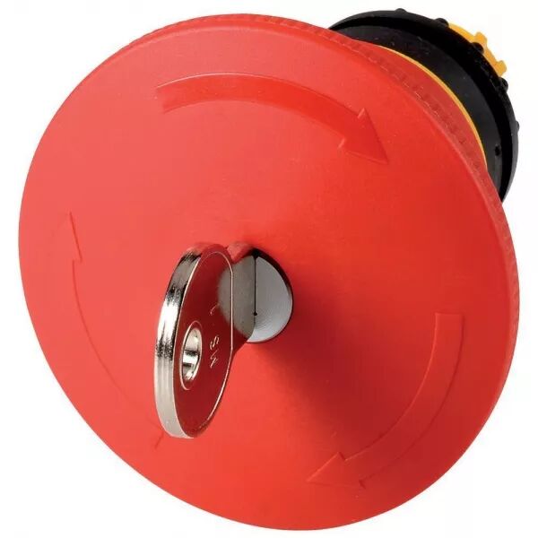 BOUTON D\'ARR�T D\'URGENCE, D=45MM, D�VERROUILL� PAR CL�, MS1