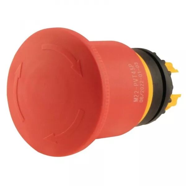 Bouton d\'arr�t d\'urgence, D=45mm, non lumineux, d�verrouillage par rotation (121462)