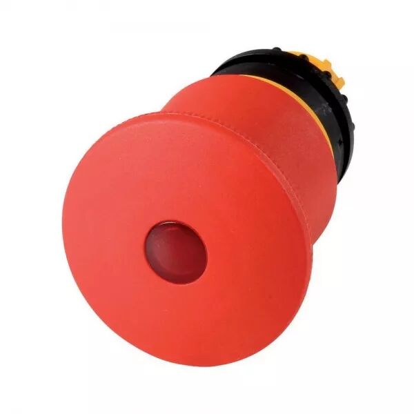 BOUTON D\'ARR�T D\'URGENCE, LUMINEUX, 45 MM, � LED, D�VERROUILLAGE PAR TRACTION
