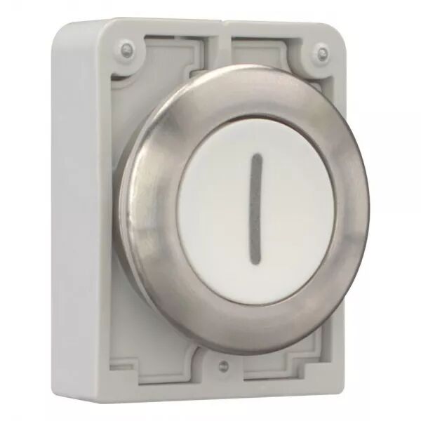 BOUTON-POUS.30MM AFFLEUR.,BLANC,ACCR.\ I\ 
