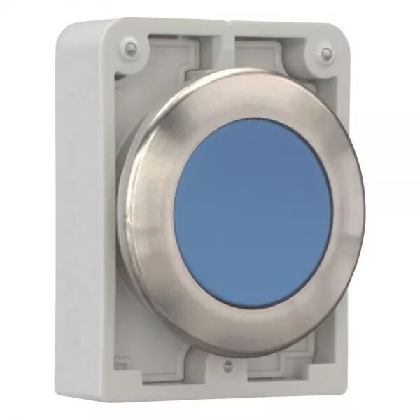 BOUTON-POUS.30MM AFFLEUR.BLEU,� ACCR.