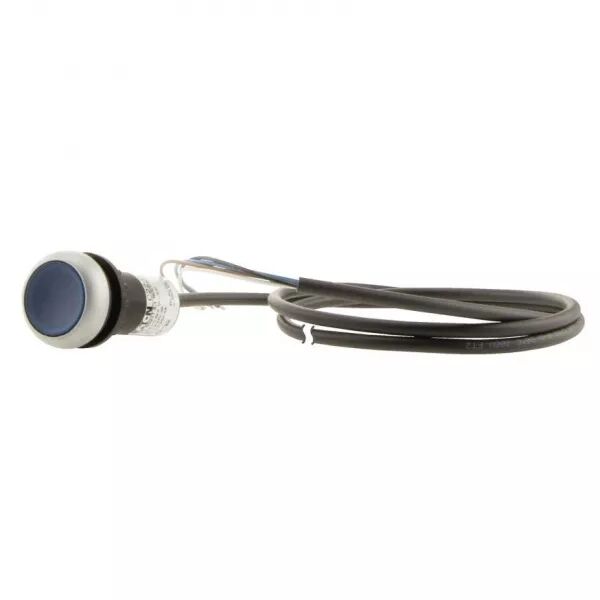 Bouton-pous.lum.,24V,1F,bleu,3,5m,ouvert (185597)