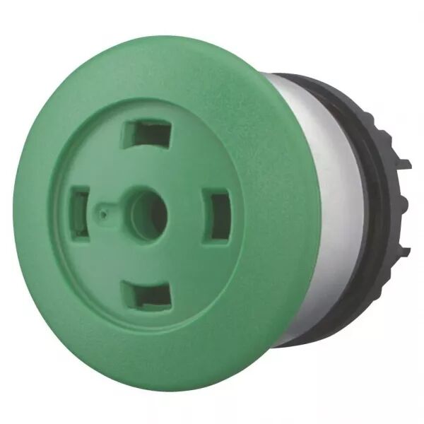 bouton-poussoir � coup de poing �, � accrochage, lumineuxVert, sans �tiquette (216766)