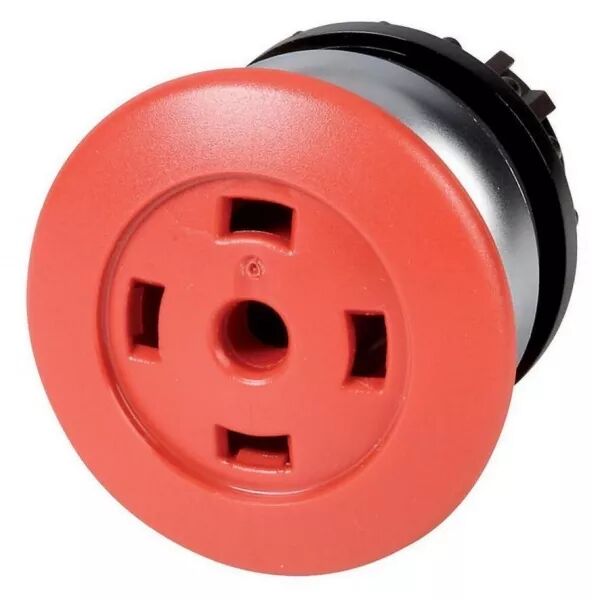 bouton-poussoir � coup de poing �, � rappel, rouge, sans �tiquette (216732)