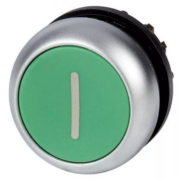 Bouton-poussoir, affleurants, vert I, � accrochage (216630)