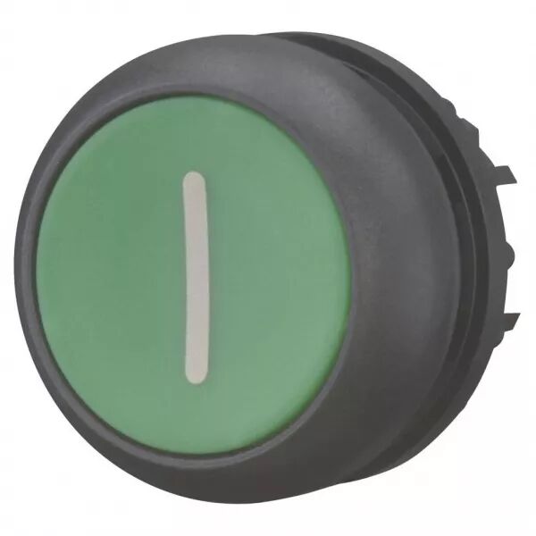 Bouton-poussoir, affleurants, vert I, � accrochage (216631)
